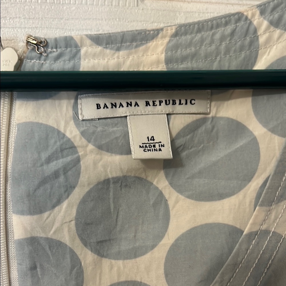 Banana Republic light blue and grey A-line Dress - Picture 2 of 7